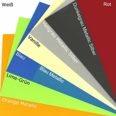Produktbild von Duschrückwand Kunststoffplatten Wandverkleidung Fliesenspiegel pflegeleicht Set, Farbe:Weiß 2 mm, Abmessungen:2160 x 900 mm