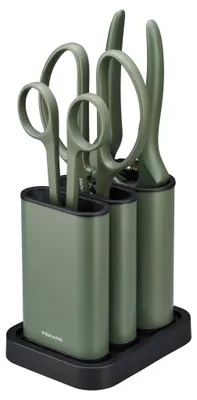Produktbild von Fiskars Pflegeschnitt-Set, 3-teilig, Urban Plant Care, Edelstahl/Kunststoff, Dunkelgrün/Schwarz, 1075317 – Präzise Pflege für Pflanzen und Blumen