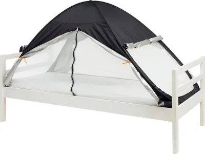 Obrázek produktu pro DERYAN Postelová moskytiéra Pop Up - 200x90cm - Nejkvalitnější moskytiéra sítě 1mm síťovina - Zatmavená - Černá