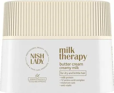 Produktbild von Nishlady | Haarcreme - Milk Therapy - 275 Ml - Milchproteine - Regeneration - Intensives Glänzen