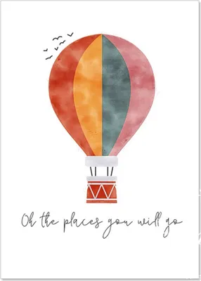 Produktbild von TPFLiving Kunstdruck LW-1308 (OHNE RAHMEN) Poster - Leinwand - Wandbild - Hochauflösender Giclée-Druck, langlebig und hochwertig - Regenbogen, Wolken, Sonne, Einhorn, Giraffe, Elefant -  - Größe: 21x30cm