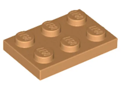 Produktbild von Lego® 2x3 Platten 3021 - 250 Stück Mittleres Nougat