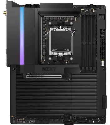 Produktbild von NZXT N9 X870E, AMD, Sockel AM5, AMD Ryzen 7000 Series, AMD Ryzen 8000 Series, AMD Ryzen 9000 Series, Sockel AM5, DDR5-SDRAM, DIMM
