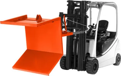 Produktbild von Langgutkipper - Traglast 900 kg - 980 x 1.250 x 1.570 mm (HxBxT) - reinorange