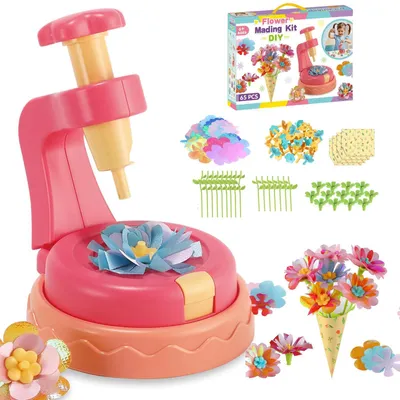 Produktbild von Blumenpresse für Kinder, DIY Bastelset für Blütengirlanden, ab 4 Jahren, kreatives Spielzeug