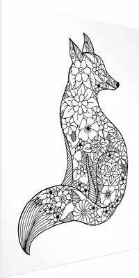Produktbild von Posterpapier Poster - Fox in Flowers 29.7x42 cm Tiere n-A-0783-ao-a