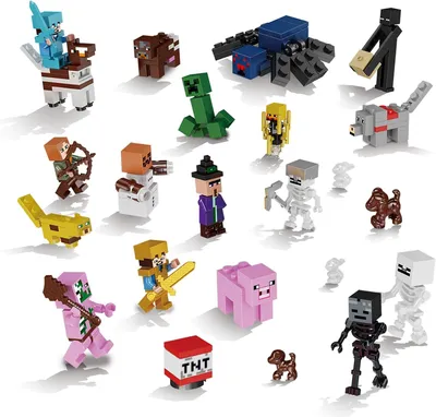 Productafbeelding van Taartfigurenset voor taarten en cupcakes - 21-delig - Cartoon-taartdecoratie - Feestspeelgoedfiguren