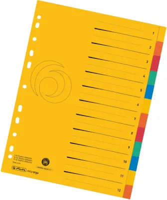 Obrázek produktu pro herlitz 50036318 herlitz kartonové pořadače, A4 extra široký, 12 kusů