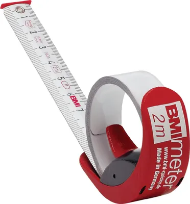 Produktbild von Taschenrollbandmaß BMImeter L.3m B.16mm mm/cm EG II Ku.Linealfunktion BMI