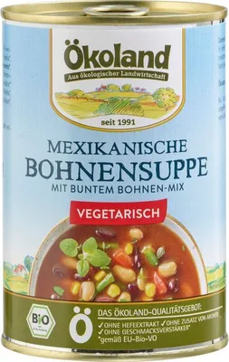 Produktbild von Ökoland Mexikanische Bohnensuppe -  - 400g x 6  - 6er Pack VPE