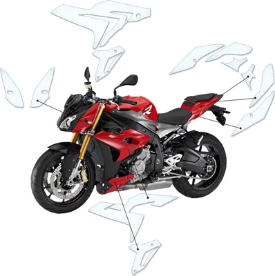 Produktbild von Lackschutzfolie Steinschlagschutz passend für BMW S1000 R (2014-2016)