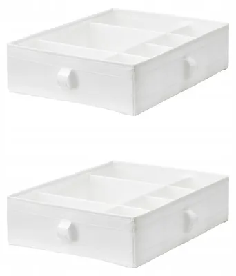 Produktbild von IKEA SKUBB Aufbewahrungsbox mit Fächern 44x34x11 cm Weiß