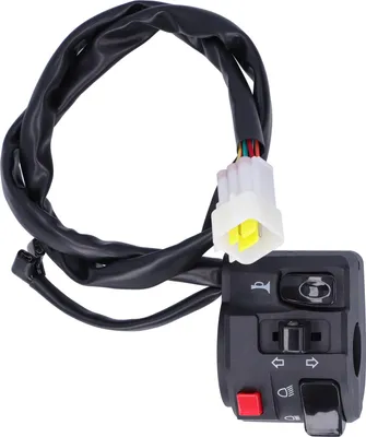 Zdjęcie produktu dla 7/8-calowy przełącznik kierownicy motocykla Przycisk przełącznika klaksonu Wskaźnik reflektora Regulator świateł przeciwmgielnych