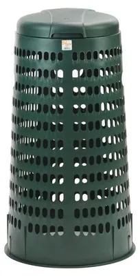 Müllsackständer Abfallsammler Müllsackhalter Müllsammler 120 ltr PVC grün, 8006417011587, 15089