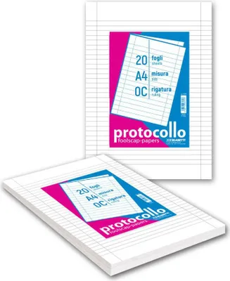 Produktbild von Blasetti 6499 Notizbuch A4 20 Blätter Weiß