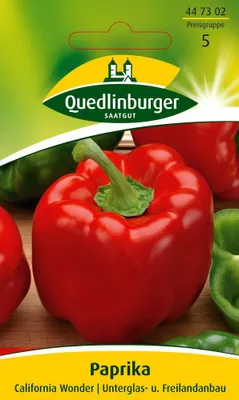 Produktbild von Paprika 'California Wonder' Quedlinburger Gemüsesamen