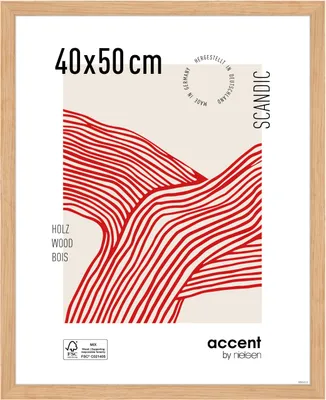Produktbild von accent by nielsen Holz Bilderrahmen Scandic, 40x50 cm, Eiche