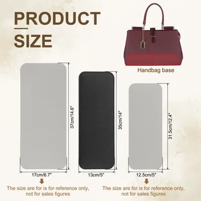 Produktbild von Filz-Basisformer 14x5 Zoll, Taschenbodenformer Pad Handtaschenfutterplatte Einsatz Bogen-Ecke fš¹r Handtaschen Tote Umh?ngetasche Rucksack, Schwarz