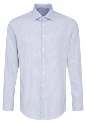 Immagine prodotto di Camicia da uomo Seidensticker, modello business, vestibilità aderente, senza necessità di stiratura, colletto Kent, maniche lunghe