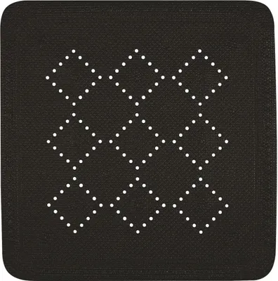 Immagine prodotto di Spirella Tappeto doccia Tappeto doccia antibatterico antiscivolo con ventose - Alaska Black- circa 55 x 55 cm