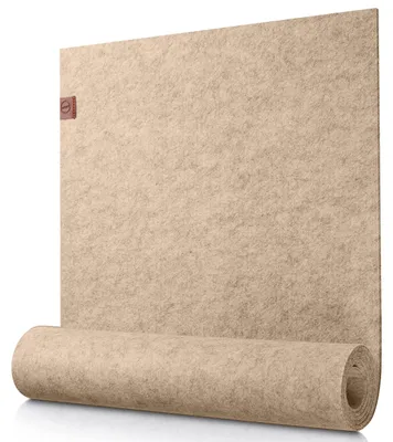 Produktbild von Moderne Beige Filz Tischläufer 150x40cm - Waschbare Dekoration