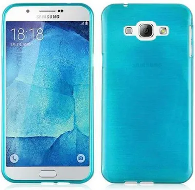 Immagine prodotto di Cadorabo cover per Samsung Galaxy A8 2015 cover protettiva in turchese cover protettiva cover TPU silicone cover