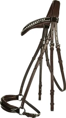 Produktbild von HKM Reittrense -Carolin-, Farbe:9112 schwarz/weiß, Größe:Pony