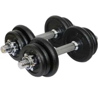 Produktbild von Verstellbares Kurzhantel Set 20kg, Hantel Set mit Gewichte und Hantelstange