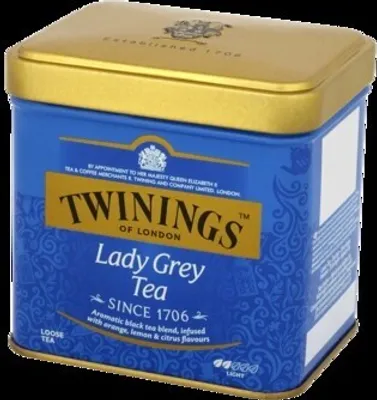 Produktbild von Twinings listový čierny čaj s príchuťou Lady Grey 100g