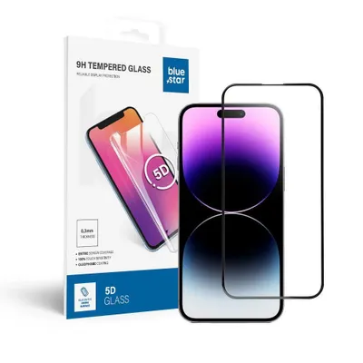 Obrázek produktu pro Blue Star 5D pancéřové sklo - APPLE IPHONE 14 Pro Max (full glue) černé