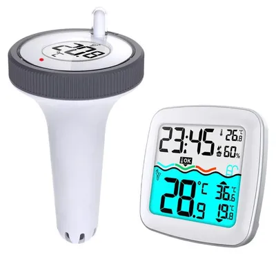 Produktbild von Wetterstation mit Poolsensor BD-913 weiß