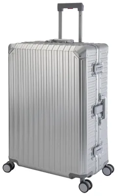 Produktbild von Travelhouse Tokyo Alu Reisekoffer Silber XL-78cm Hartschalenkoffer Reisetrolley Suitecase Trolley 2X TSA Zahlenschloss 4 Doppelräder 360° Rollen Vol. 110L