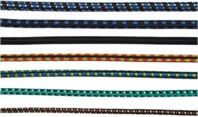 Obrázek produktu pro Lanex Shock Cord Black 6 mm Běžný metr Gumové lano