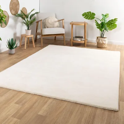 Produktbild von Steffensmeier Gabbeh Teppich Sali | 100 % Neuseeland Schurwolle | handloom | Wohnzimmer | super dicht | Creme, Größe: 250x350 cm