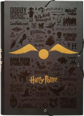 Produktbild von Harry Potter, Dokumentenmappe 24×34 cm Golden Snitch Design, Braun