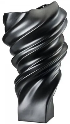 Produktbild von Rosenthal Vase Squall Schwarz matt (Mittel)