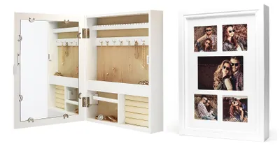 Produktbild von Schmuckkästchen mit Fotohalter und Spiegel - 45 x 32 x 7 cm