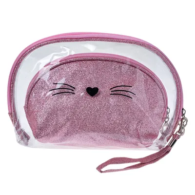 Produktbild von Juleeze Damenkulturtasche 2er set 24x15 / 19x12 cm Rosa Polyurethan