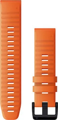 Produktbild von Garmin QuickFit Silikon Armband 22mm Orange für Approach, Fenix5, 6, Forerunner .