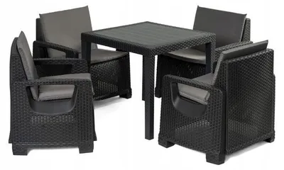 Produktbild von Nicco Gartenset Tisch + 4 Sessel