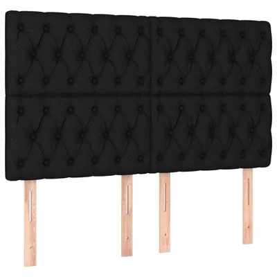 Immagine prodotto di Testiera Nera 160x7x118/128 cm Tessuto