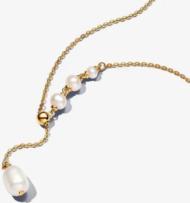 Produktbild von Pandora Behandelte Süßwasserzuchtperle Tropfen-Collier-Halskette 363259C01-65 Damenhalskette