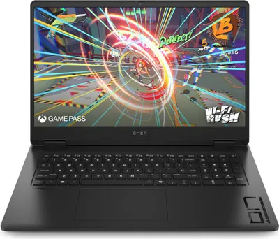Produktbild von Gaming-Notebook OMEN 17-db0676ng, Schwarz, 17,3 Zoll, Full HD, AMD Ryzen 7 8845HS, 16 GB, 1 TB M.2 SSD, RTX 4070