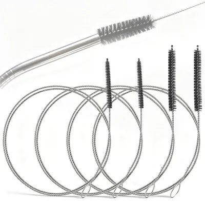 Rohrreinigungsbürsten-Set, 4 Stück, 100 cm, 0,65/1,2 cm Ø