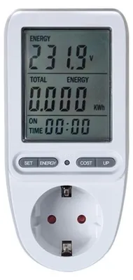 Obrázok produktu pre Merač spotreby elektrickej energie GETI GPM05 s zásuvkou SCHUKO