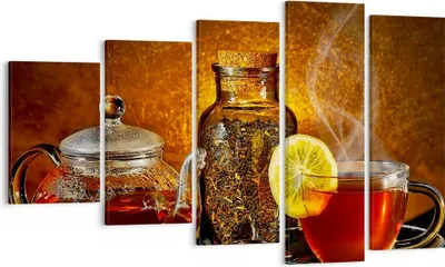 Produktbild von Bild auf Leinwand - Leinwandbild - Asien tee geschmack gesundheit - 100x60cm - Wand Bild - Wanddeko - Leinwanddruck - Bilder - Kunstdruck - Wanddekoration - Leinwand bilder - Wandkunst - EG100x60-2434