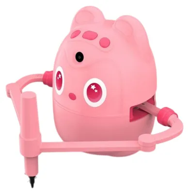 Produktbild von Zimilo Intelligenter Malroboter für Kinder, Interaktiver Zeichenroboter mit KI-Sprachführung, Automatische Lernmaschine Spielzeug Geschenk, Rosa