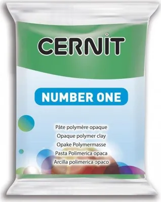 Produktbild von Cernit Modelliermasse Grün, 56 Gramm