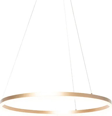 Produktbild von Design Ring Pendelleuchte Gold 80 cm inkl  LED und Dimmer Anello