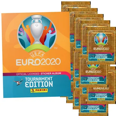 Zdjęcie produktu dla Panini Euro 2020 Tournament 2021 - Naklejki kolekcjonerskie - 1 album + 20 torebek